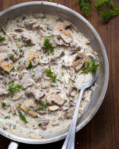 Beef Stroganoff