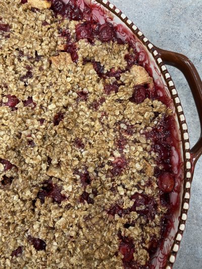 Gluten Free Cranberry Apple Crisp