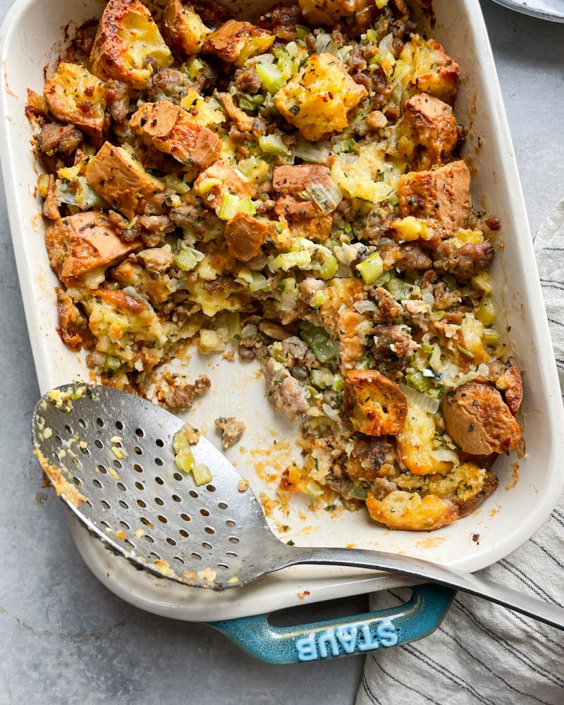 Gluten-Free Sausage and Herb Stuffing (Grain-Free) by Primal Gourmet - FoodSocial