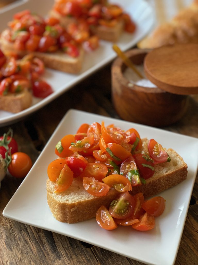 Cherry Tomato Bruschetta by Reed Dunn - FoodSocial