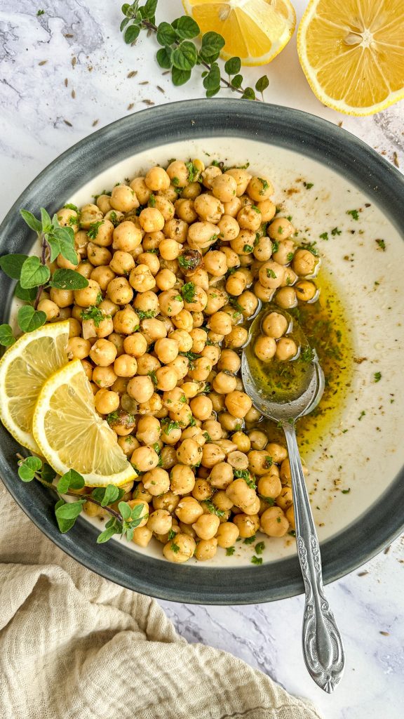 Copycat Trader Joe’s Greek Chickpeas with Cumin & Parsley by Priyanka