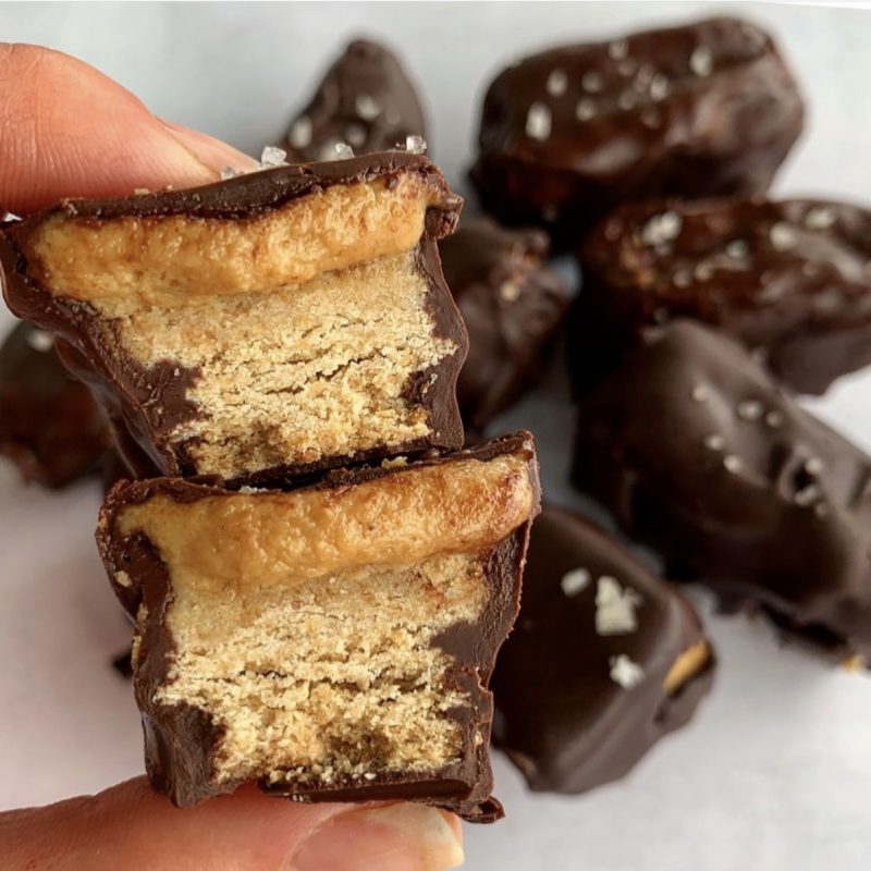 Healthier Twix Bars by colleenshealthylife - FoodSocial