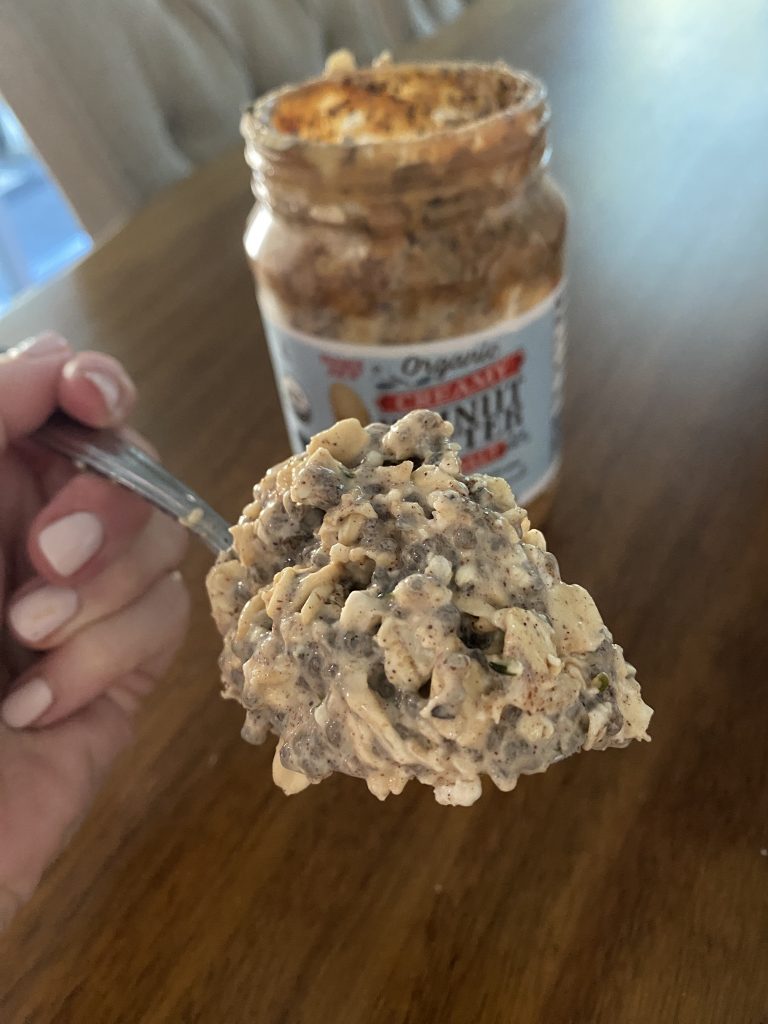 Gluten Free Repurposed PB Jar Overnight Oats by allisappetite - FoodSocial