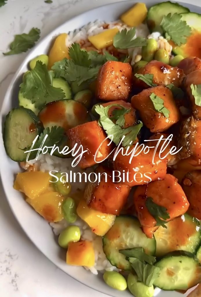 Honey Chipotle Salmon Bites by colleenshealthylife - FoodSocial