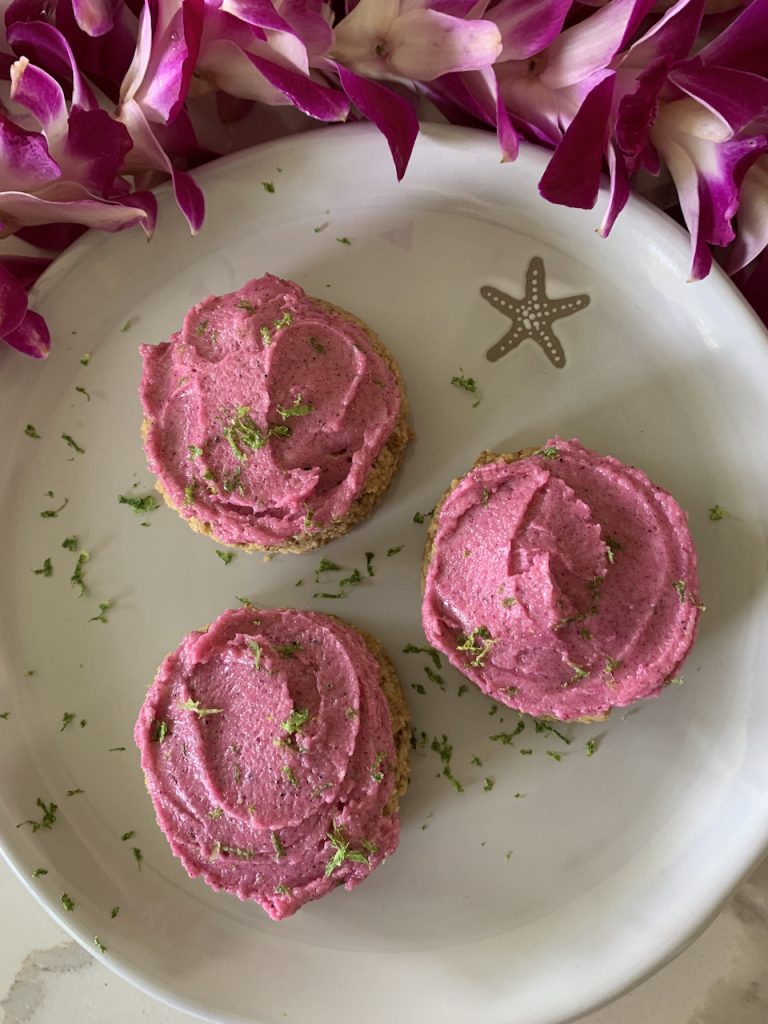 Paleo Lime Dragonfruit Cookies by Aloha Healthy Eats - FoodSocial