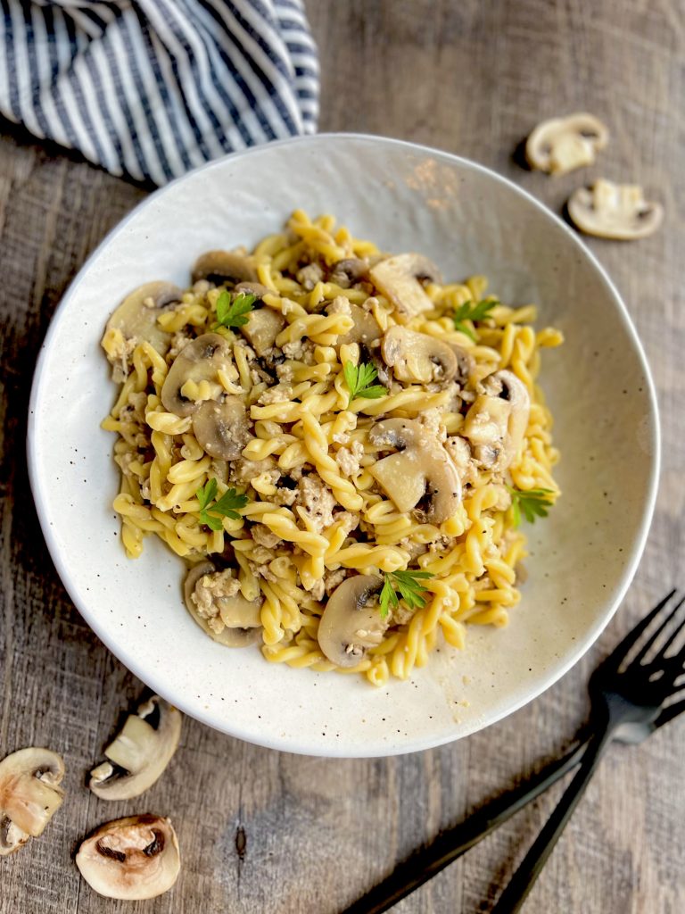 Creamy Chicken & Mushroom Pasta by Penny's Primal - FoodSocial