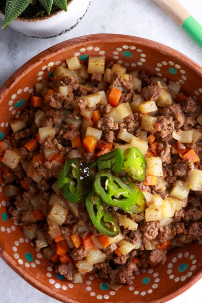 Mexican Picadillo with Potatoes by Everyday Latina - FoodSocial