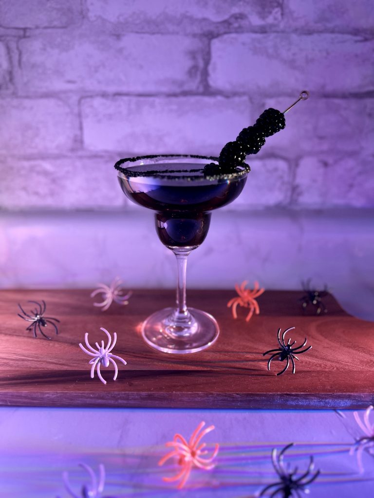 Blackberry Margarita for Halloween by Made With Sazon - FoodSocial