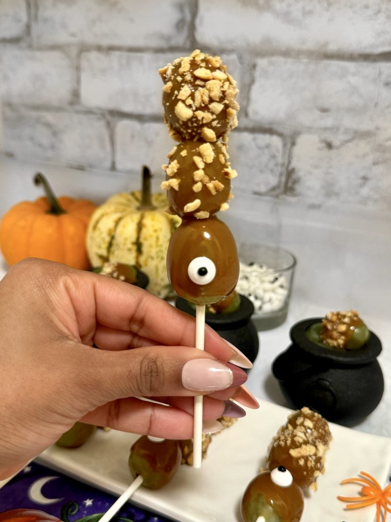 Caramel Grapes for Halloween by Made With Sazon - FoodSocial