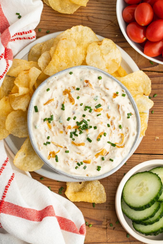 Caramelized Onion Dip with Greek Yogurt by Priscilla Lawrence FoodSocial