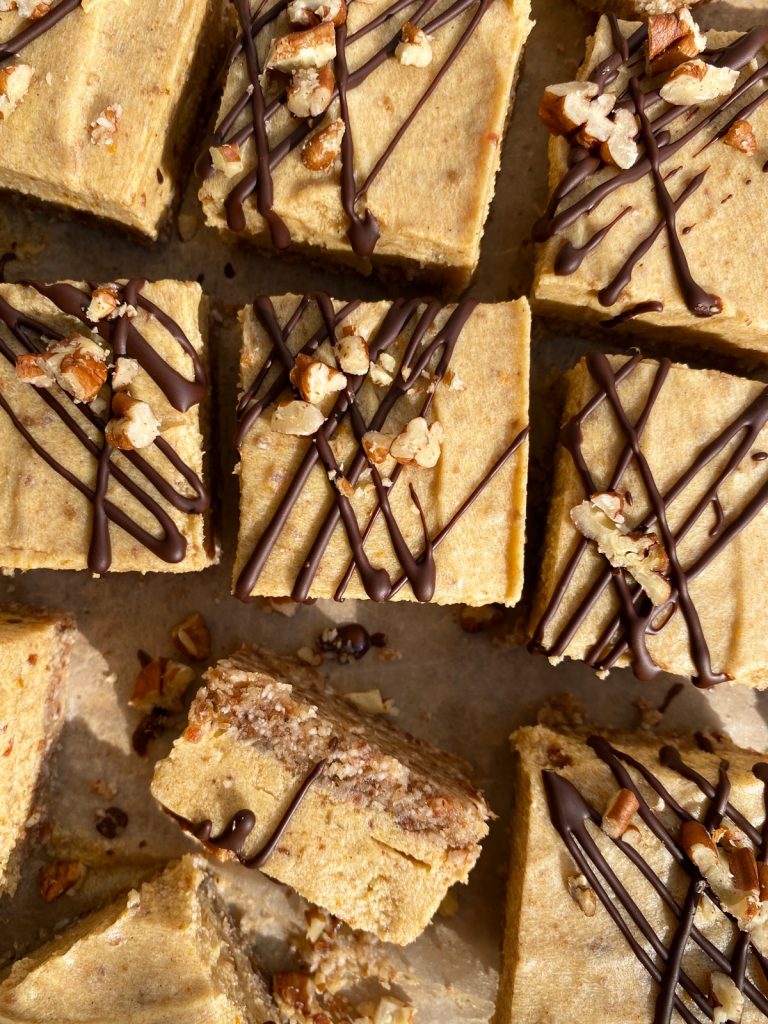No Bake Pumpkin Bars by bakeitpaleo - FoodSocial