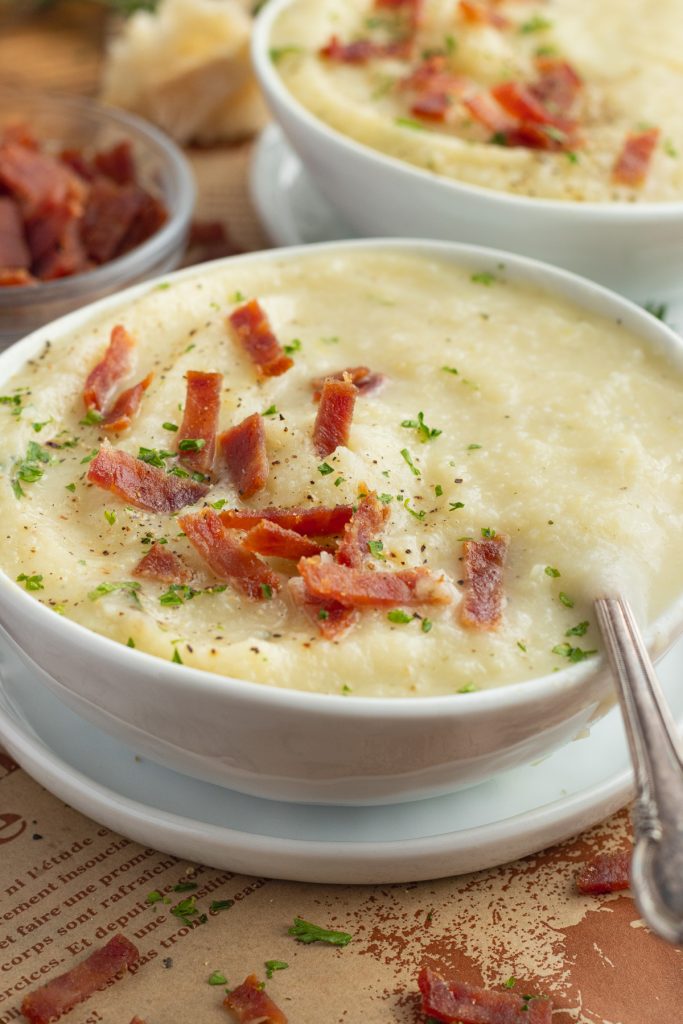 Potato Cauliflower and Leek Soup by Priscilla Lawrence - FoodSocial