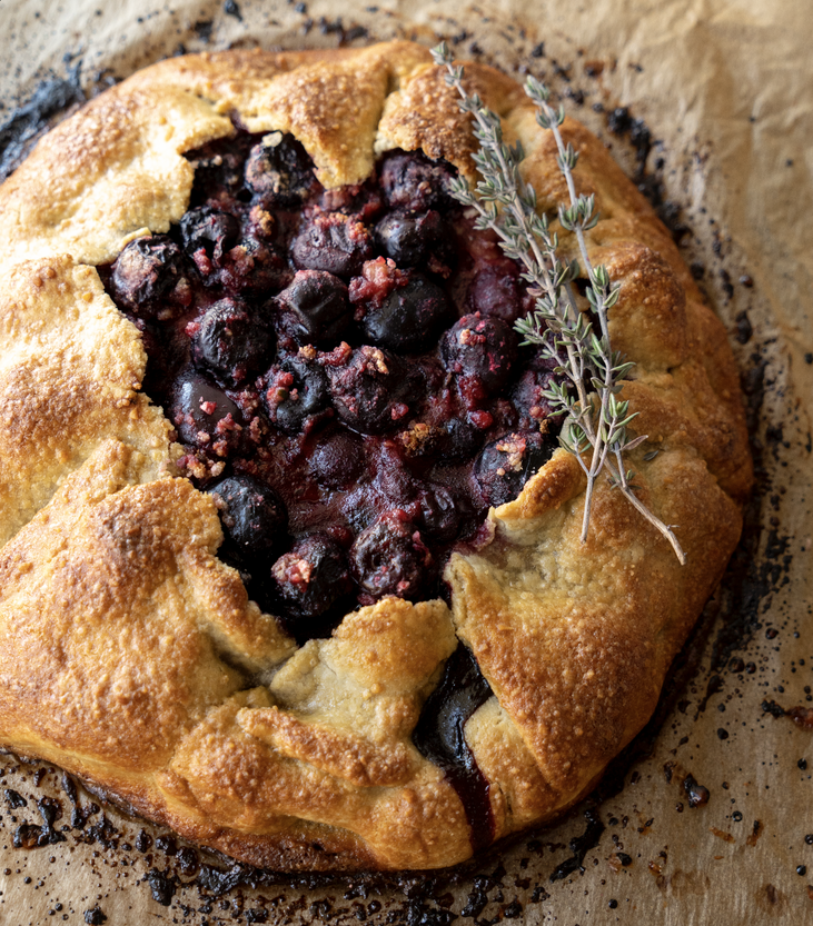 Herbed Cherry Galette (Paleo/gluten free) by Back Porch Paleo - FoodSocial