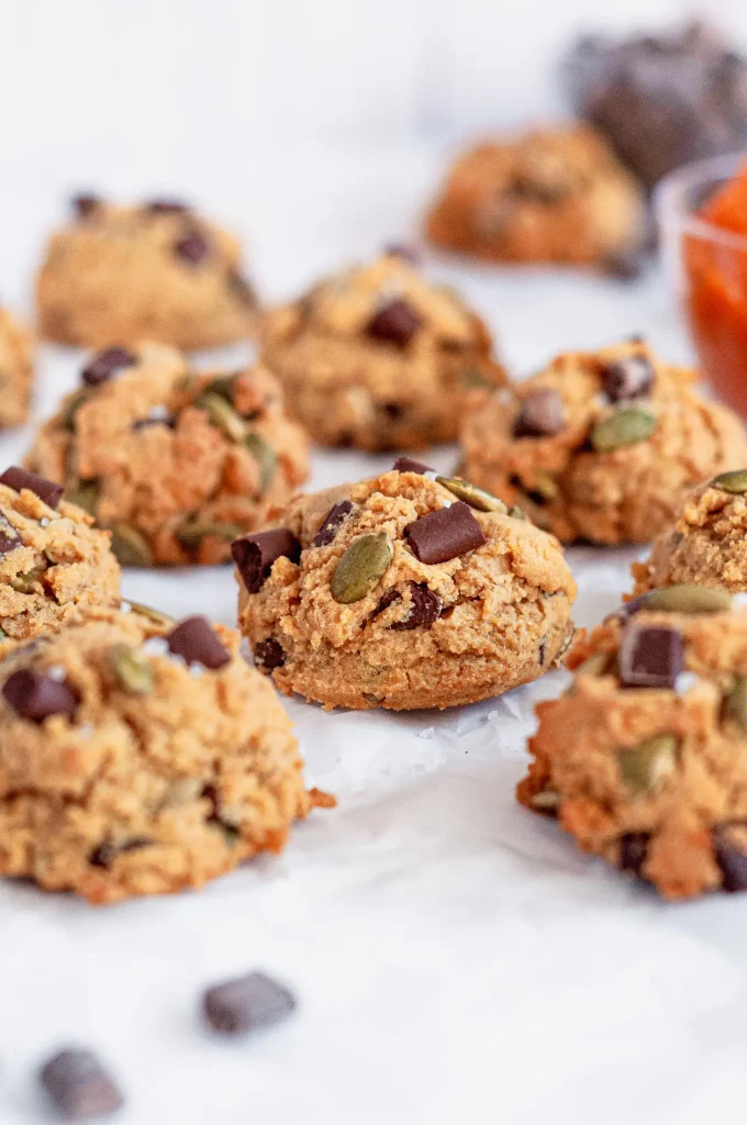 Pumpkin Chocolate Chip Cookies (Vegan & Gluten-Free) by Caked By Katie - FoodSocial