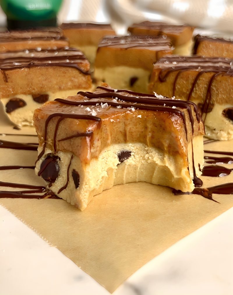 Salted Caramel Cookie Dough Bars by colleenshealthylife - FoodSocial
