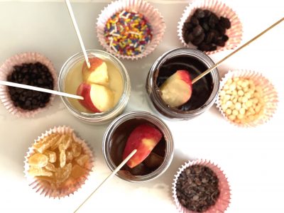 Apple Chocolate Dipping Bar