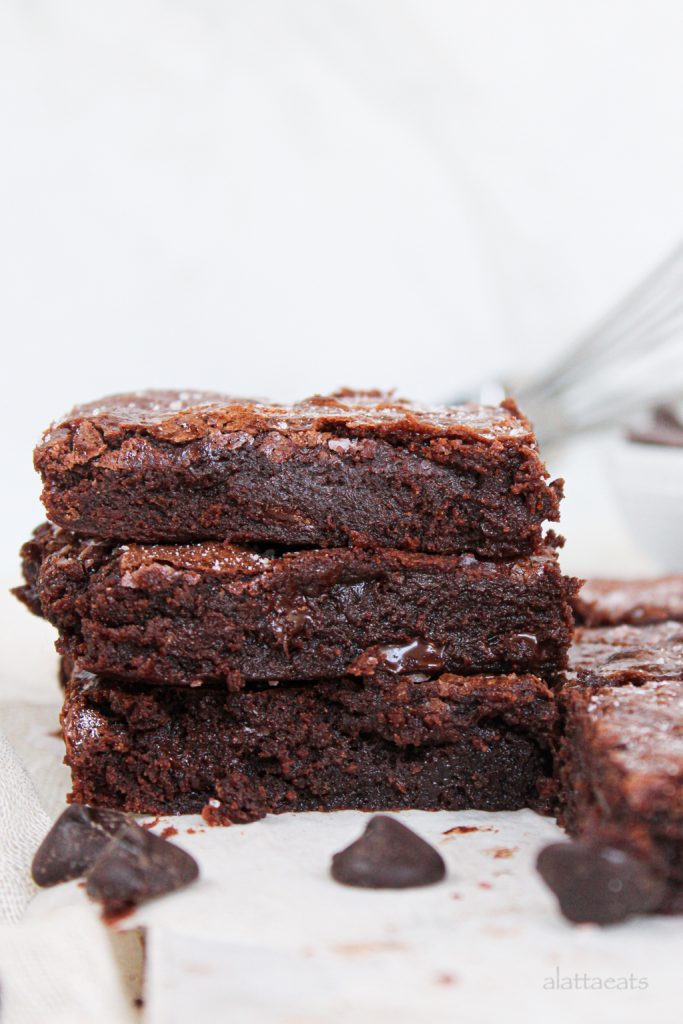 Fudgy Brownies (Gluten-Free & Dairy-Free) by Katie | A Latta Eats - FoodSocial