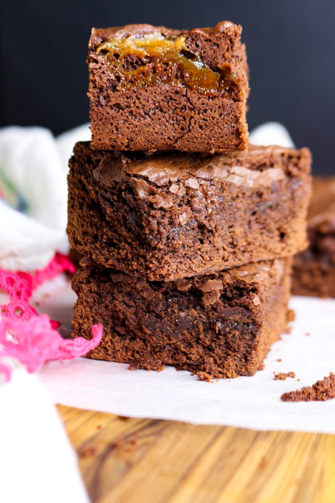 Vegan and Gluten-Free Dulce de Leche Brownies by Everyday Latina - FoodSocial