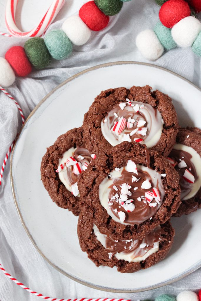 Peppermint Bark Cookies (Gluten-Free & Dairy-Free) by Katie | A Latta Eats - FoodSocial