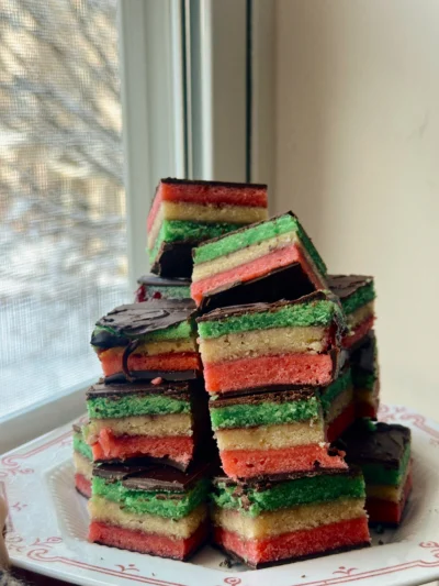 Gluten Free Italian Rainbow Cookies