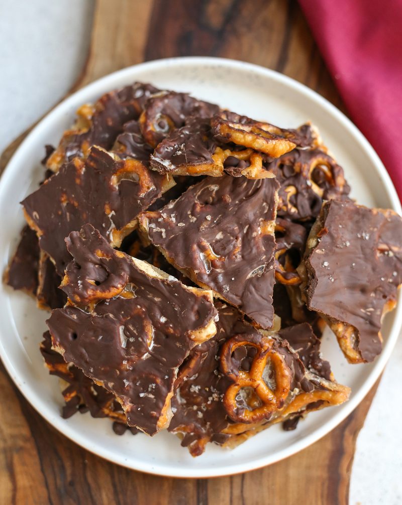 Vegan Pretzel Toffee by Real Food with Jessica - FoodSocial