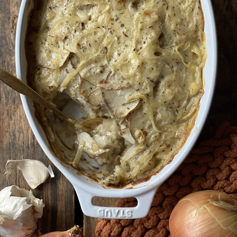 Whole30 Scalloped Potatoes by Reed Dunn - FoodSocial