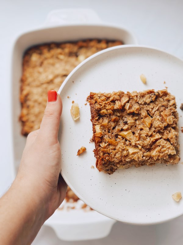 Caramel Apple Protein Baked Oatmeal by leahxglutenfree - FoodSocial