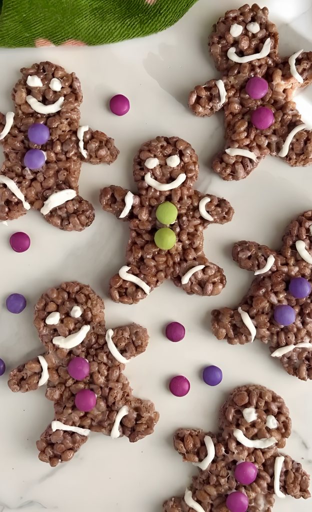 Gingerbread Man Chocolate Rice Krispies by colleenshealthylife - FoodSocial