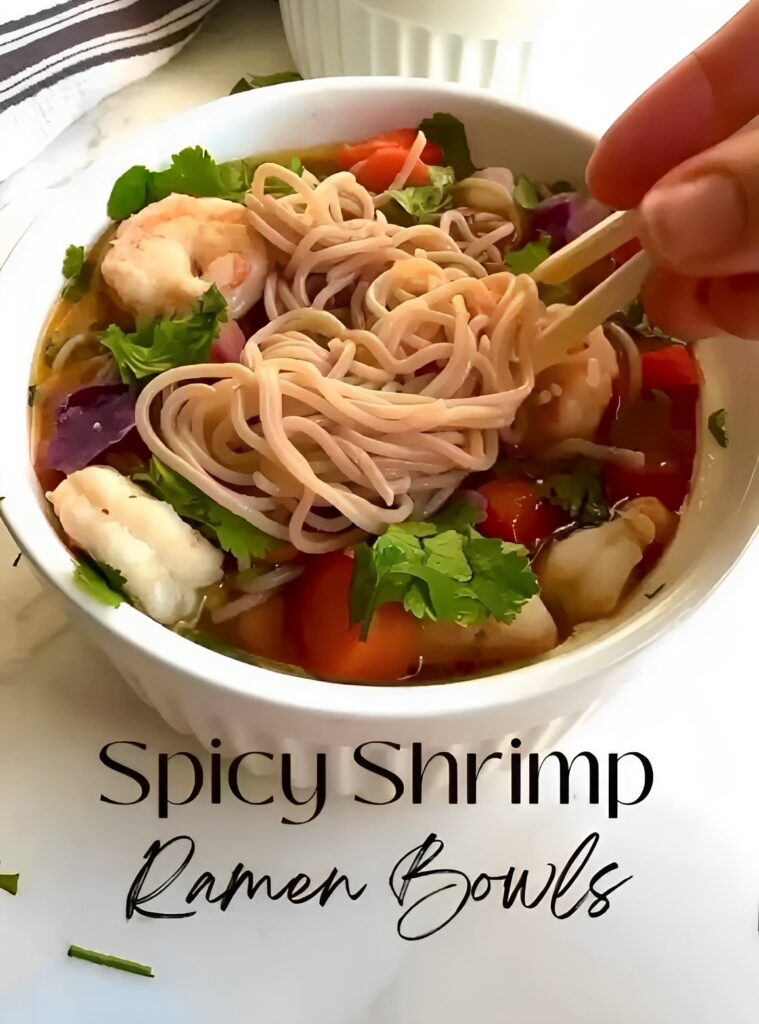 Spicy Shrimp Ramen Bowls by colleenshealthylife - FoodSocial