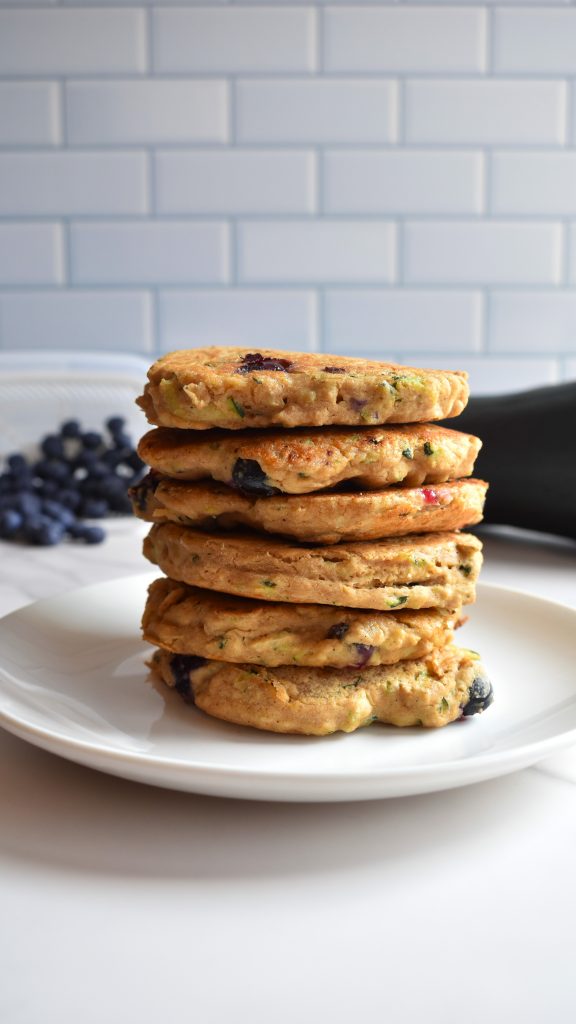 Blueberry Zucchini Pancakes by joyfuleatsnbeats - FoodSocial