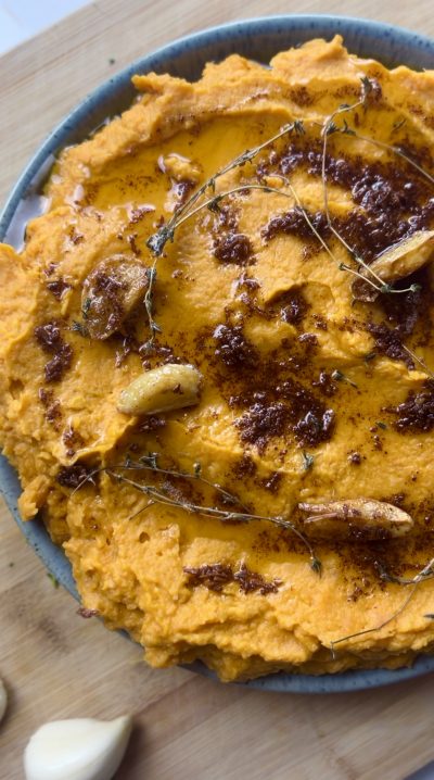 Brown Butter Garlic Sweet Potato Mash