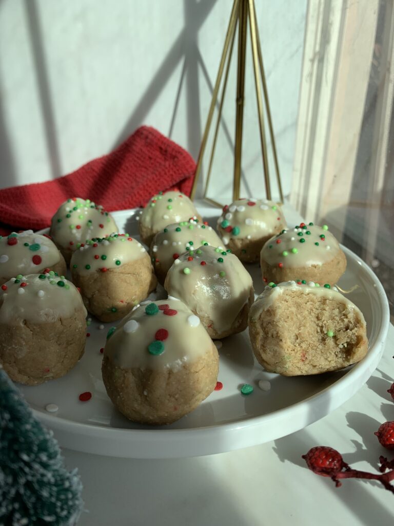 Sugar Cookie Protein Bites by Chloe's Creative Kitchen - FoodSocial