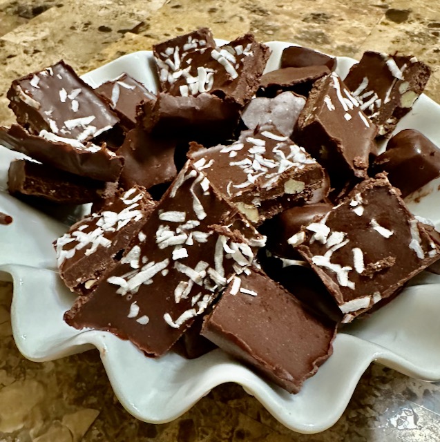 5 Minute Chocolate ‘Peanut’ Fudge (Dairy Free, Peanut Free) by Cook2Nourish - FoodSocial