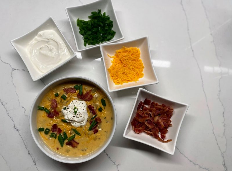 Loaded Baked Potato Soup (Gluten Free) by glassofweinstein - FoodSocial