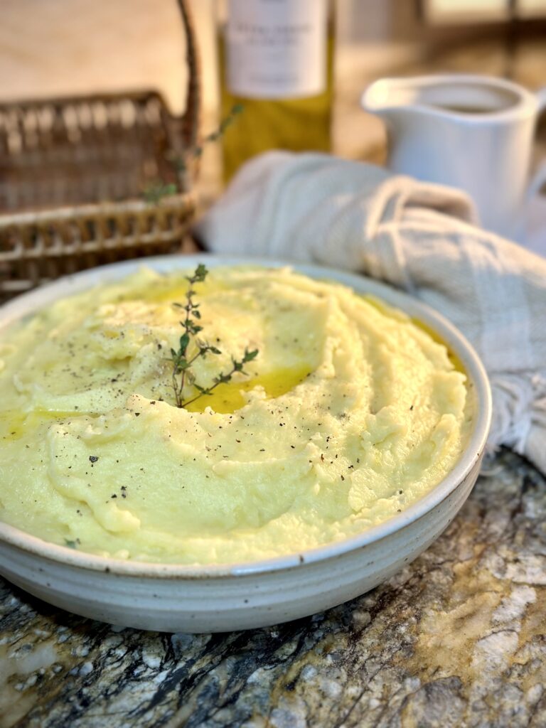 Olive Oil Mashed Potatoes by Tasha Tindall - FoodSocial