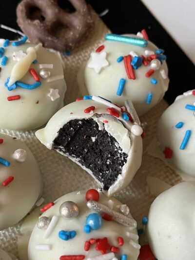 Festive Vegan Oreo Truffles