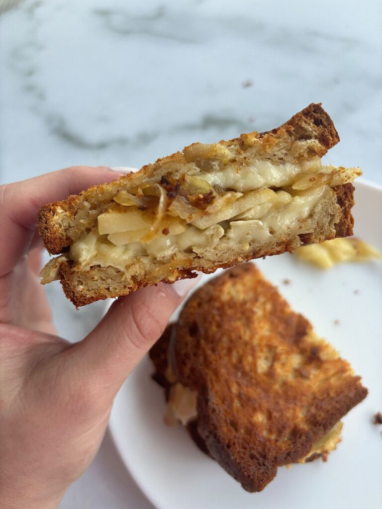Gluten Free Brie Apple Grilled Cheese by allisappetite - FoodSocial
