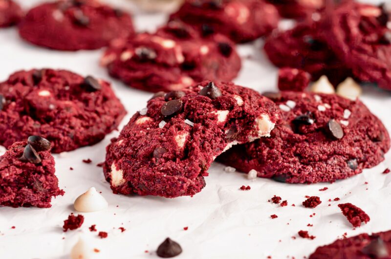 Vegan Red Velvet Cookies (Gluten-Free) by Caked By Katie - FoodSocial