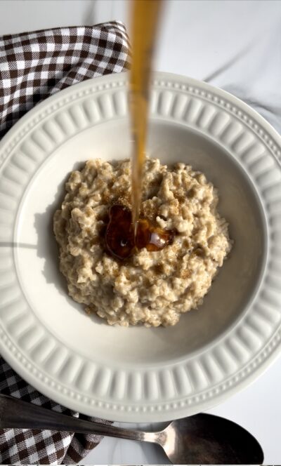 Maple Brown Sugar Oatmeal (Gluten-Free, Vegan)