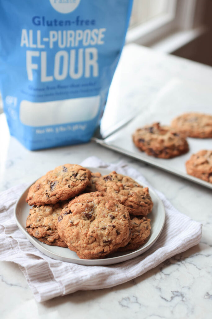 Giant Gluten-free Triple Chocolate Chip and Walnut Cookies by Primal Palate - FoodSocial