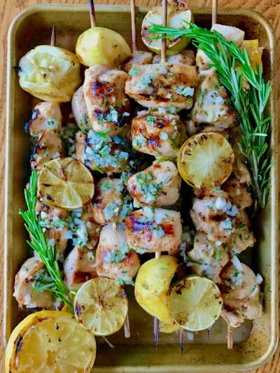 Citrus Rosemary Chicken Kebabs