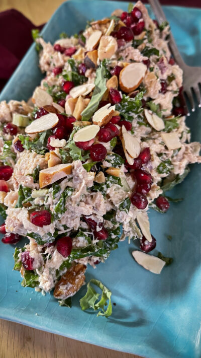 Healthy Superfood Chicken Salad with Kale and Curry