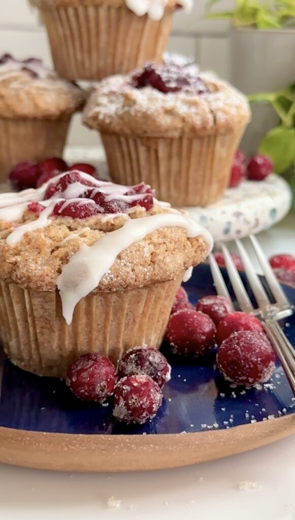 Spiced Apple Cranberry Filled Muffins (gluten free) by Back Porch Paleo - FoodSocial