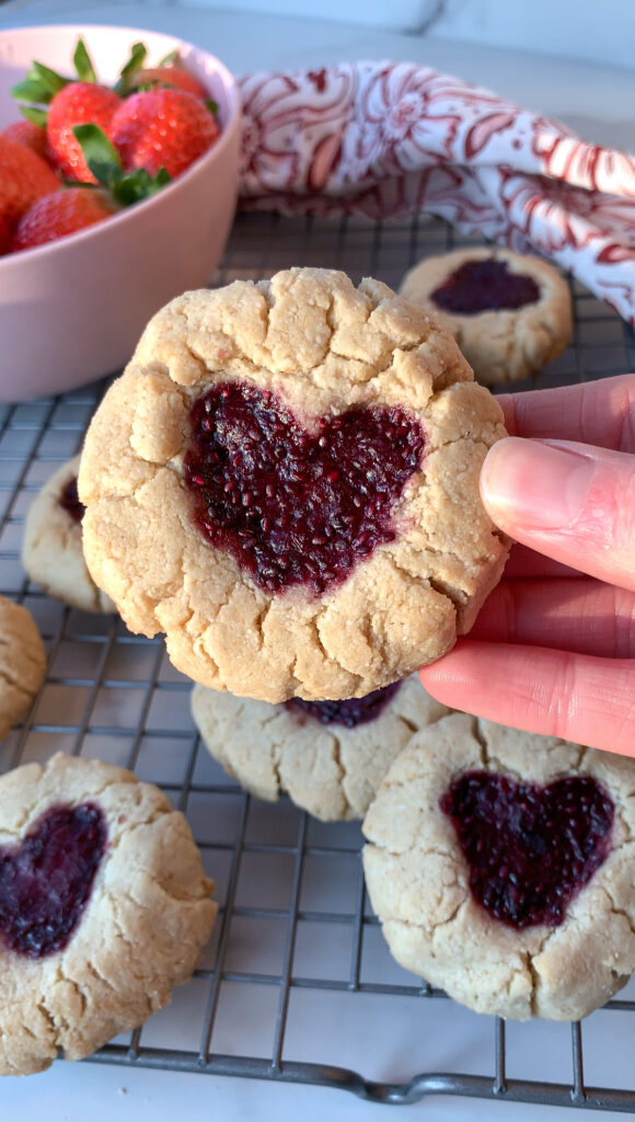 Jam Thumbprint Cookies by Chloe's Creative Kitchen - FoodSocial