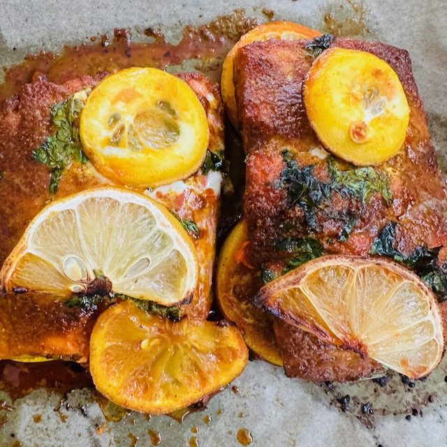 Baked Tandoori Salmon by Cook2Nourish - FoodSocial