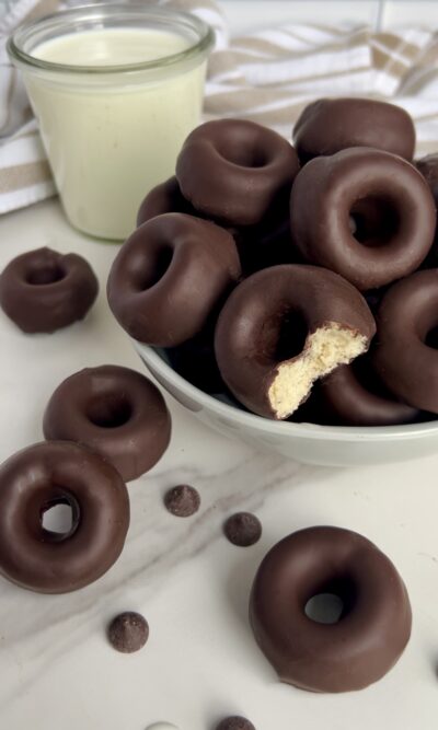 Copycat Tastykake Chocolate Frosted Mini Donuts