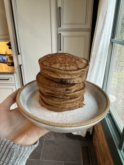 Freeze Ahead Carrot Cake Blender Pancakes