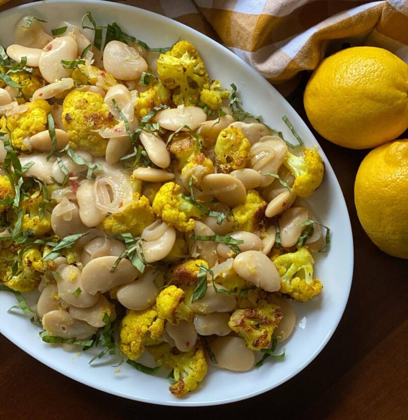 Roasted Cauliflower with Butter Beans by Reed Dunn - FoodSocial