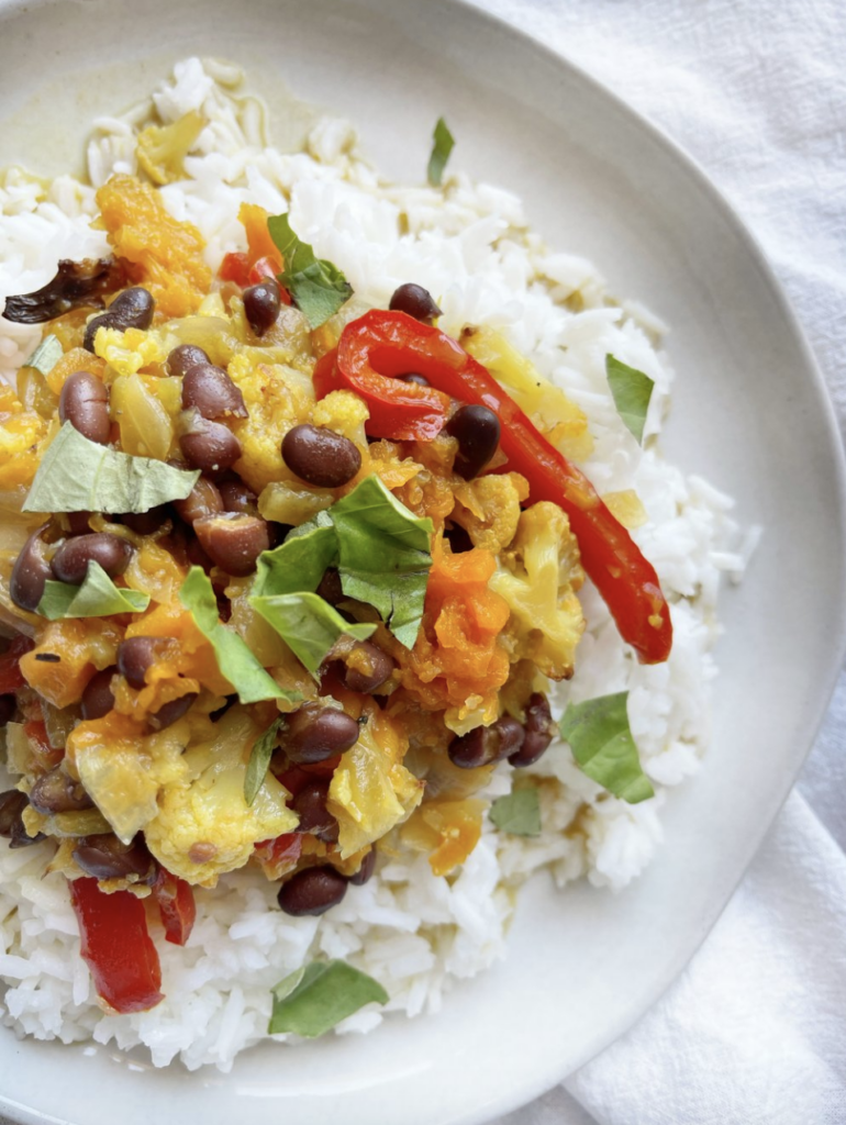 Black Bean Cauliflower Stew by Lara Salamone - FoodSocial