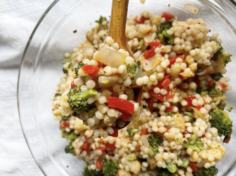 Roasted Veggie CousCous Salad by Lara Salamone - FoodSocial